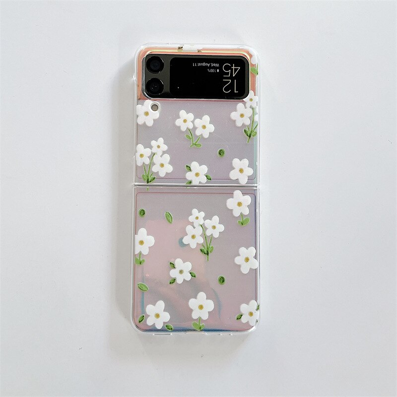 Retro Tulip Flower Case for Samsung Galaxy Z Flip 4 - Galaxy Z Flip 4 Case