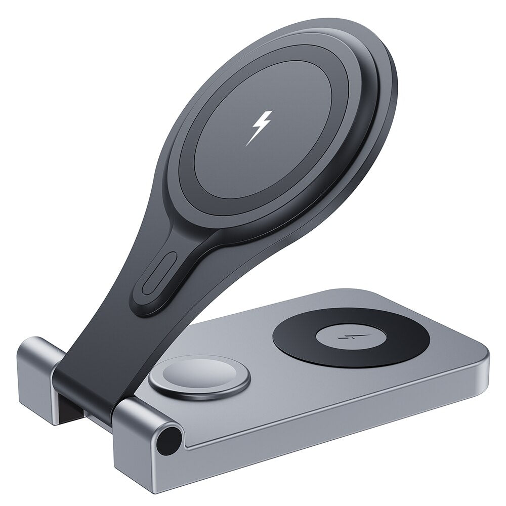 3 in 1 Magnetic Wireless Charger Foldable for iPhone, Apple Watch & AirPods - iHive