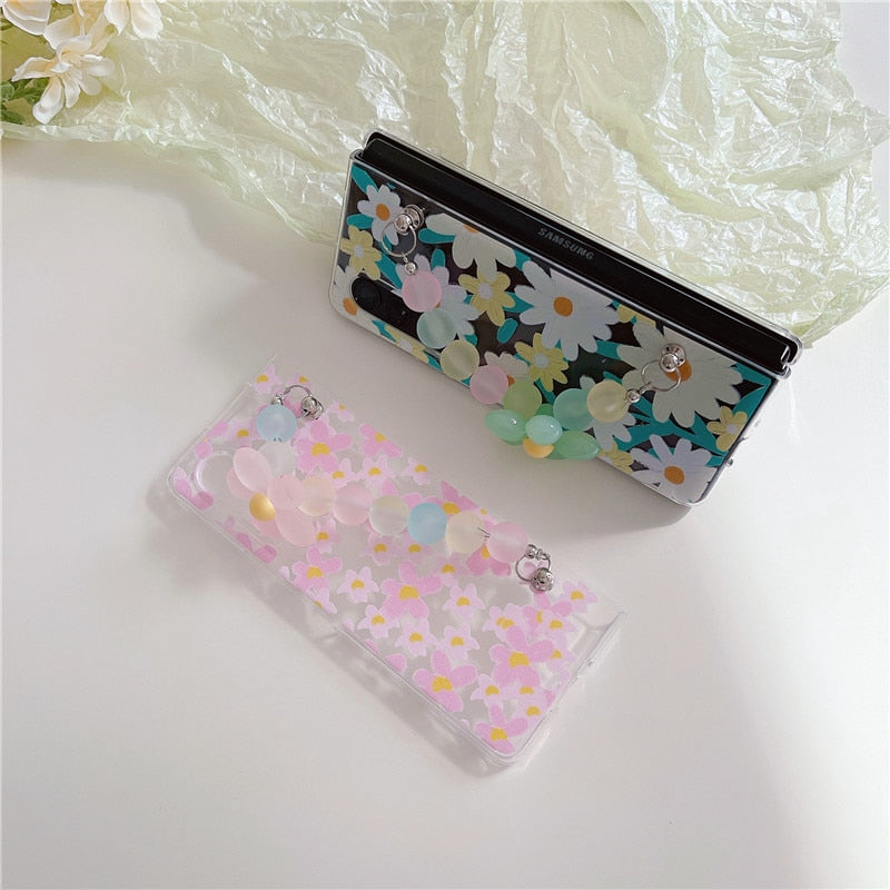 Cute Flower Painting Case For Samsung Galaxy Z Fold 4