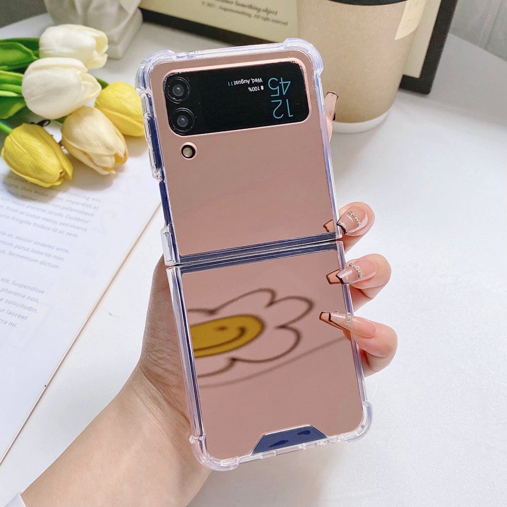 Shockproof Mirror case For Samsung Galaxy Z Flip 4 - Galaxy Z Flip 4 Case