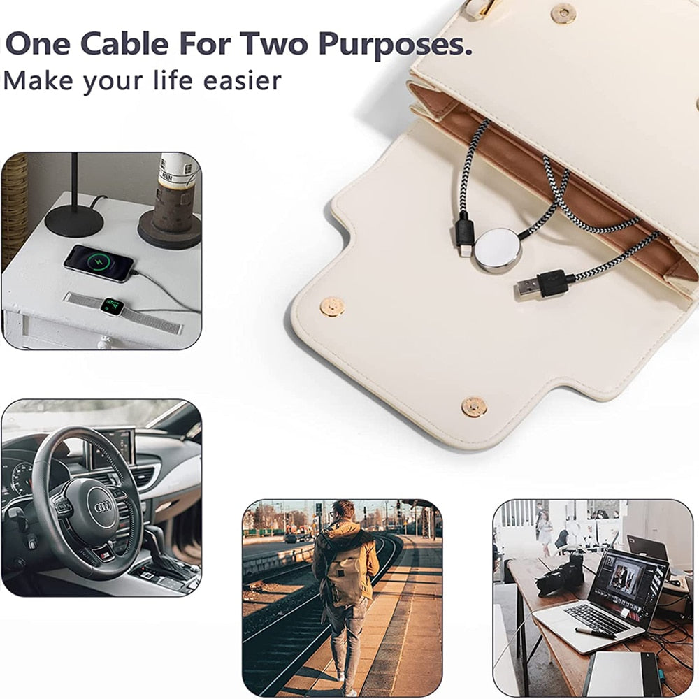 Magnetic Wire Charger 2 in 1 USB Cable for Apple Watch & iPhone - iHive