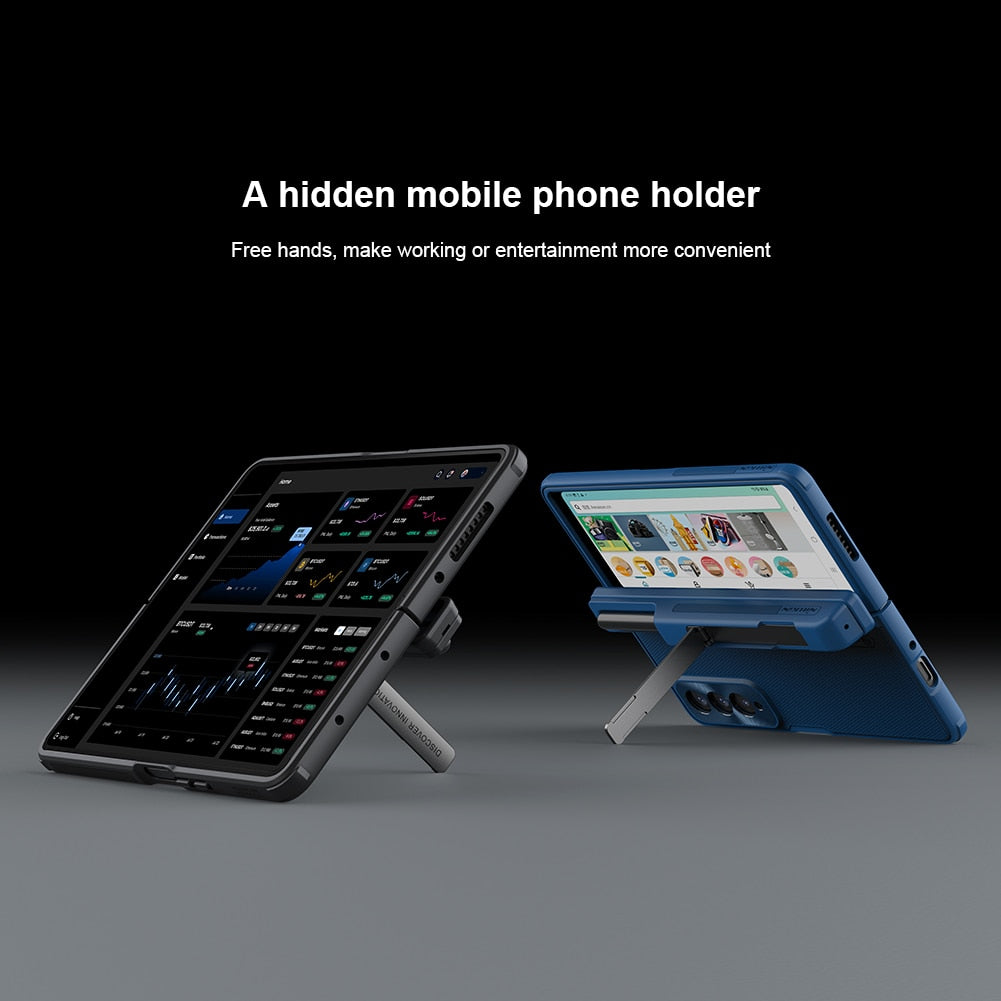 Shockproof Case with Kickstand & S-Pen Pocket For Galaxy Z Fold 4
