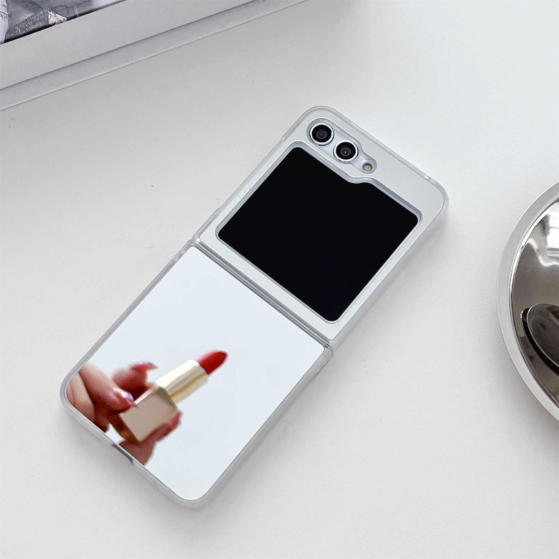 Luxury Shockproof Mirror Case for Samsung Galaxy Z Flip 5
