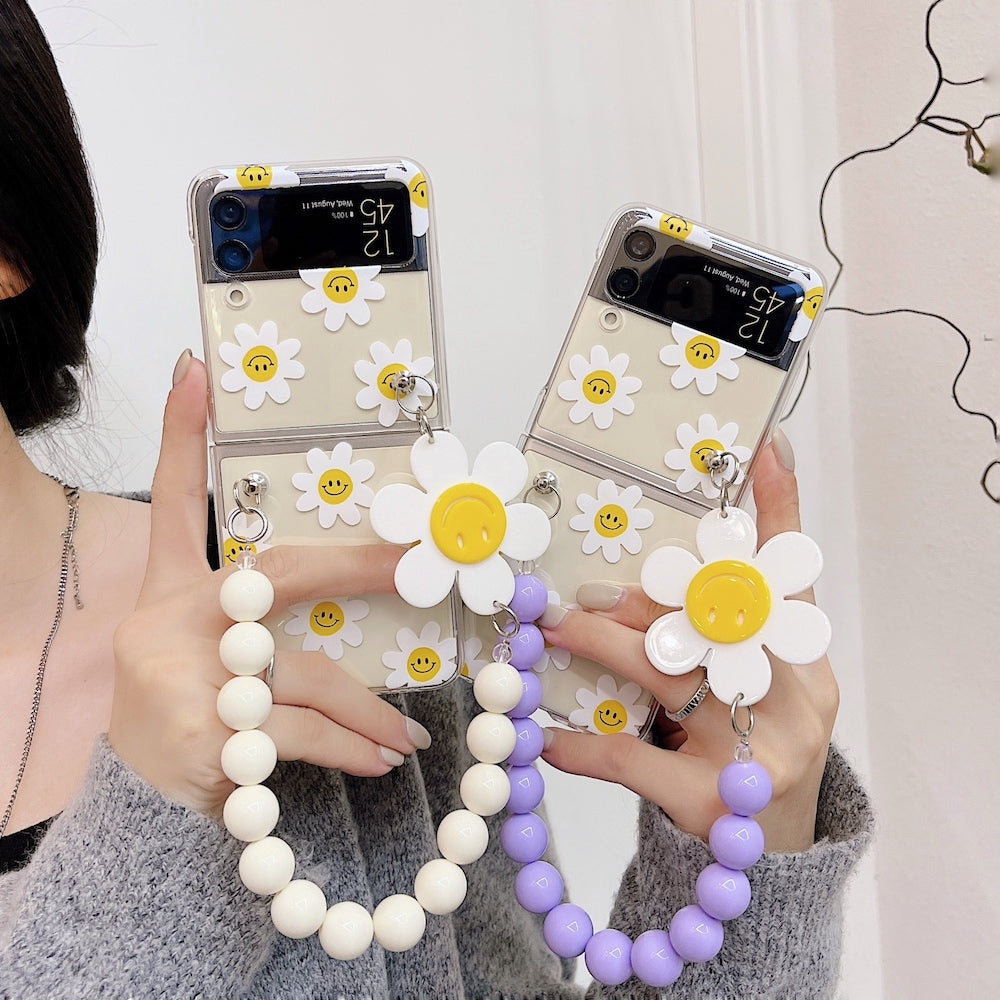 Flower Bracelet Case for Samsung Galaxy Z Flip 4 - Galaxy Z Flip 4 Case