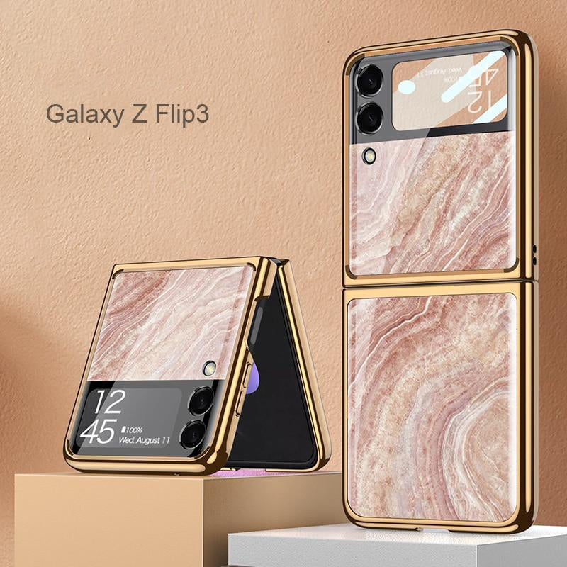 Luxury Marble Case For Z Flip 4 - Galaxy Z Flip 4 Case