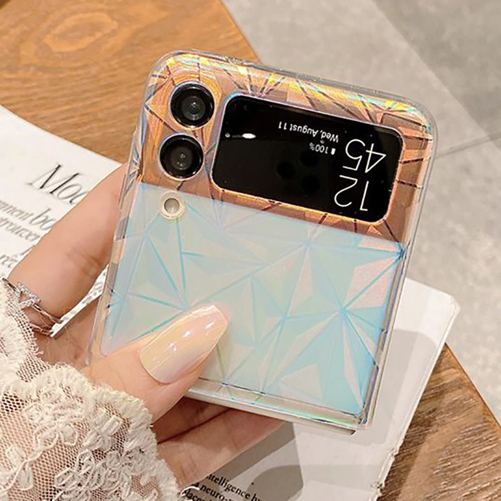 Colorful Shell pattern Protective Cover for Galaxy Z Flip 4 - Galaxy Z Flip 4 Case