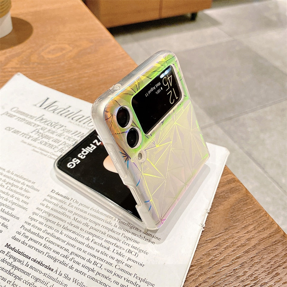 Colorful Shell pattern Protective Cover for Galaxy Z Flip 4 - Galaxy Z Flip 4 Case