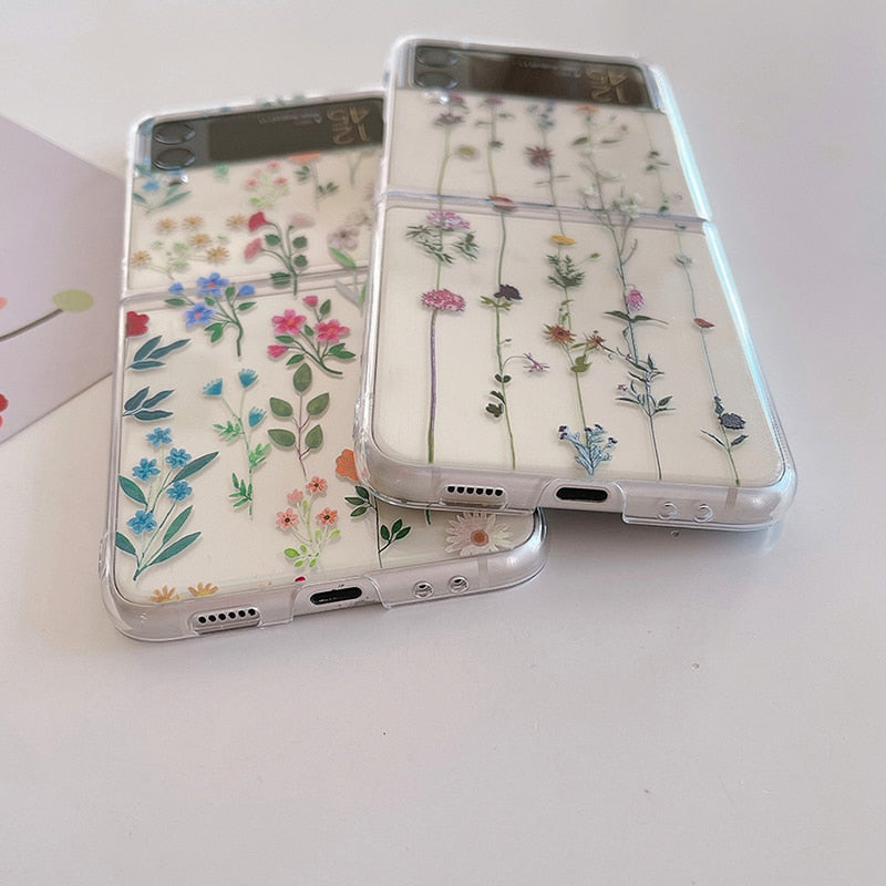 Cute Flowers Phone Case For Samsung Galaxy Z Flip 4 - Galaxy Z Flip 4 Case