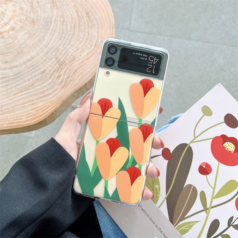 Tulip Flowers Case For Samsung Galaxy Z FLIP 4 5G - Galaxy Z Flip 4 Case