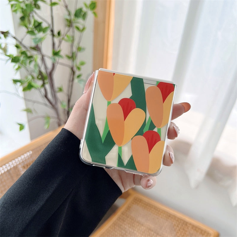 Tulip Flowers Case For Samsung Galaxy Z FLIP 4 5G - Galaxy Z Flip 4 Case