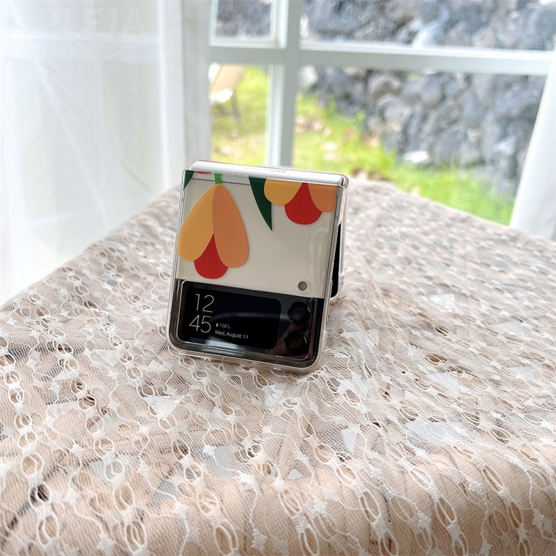 Tulip Flowers Case For Samsung Galaxy Z FLIP 4 5G - Galaxy Z Flip 4 Case