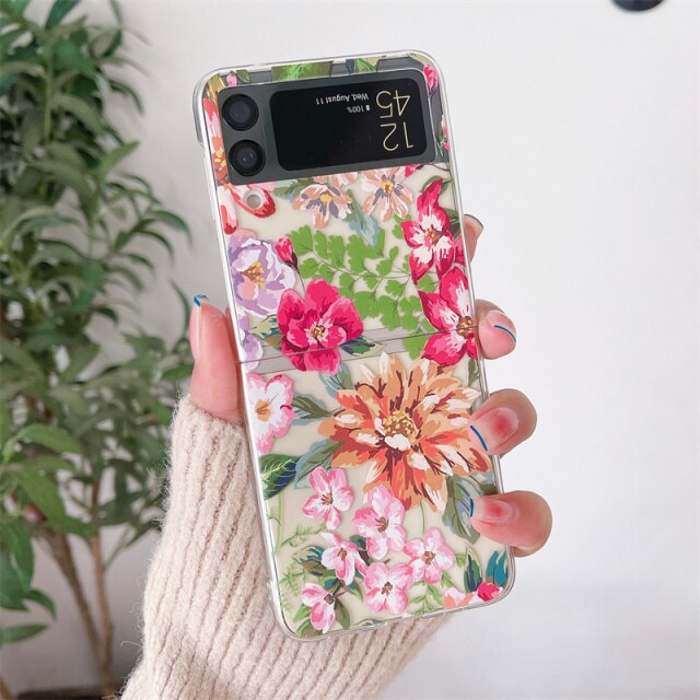 Flower Painting Case For Samsung Galaxy Z Flip 4 - Galaxy Z Flip 4 Case