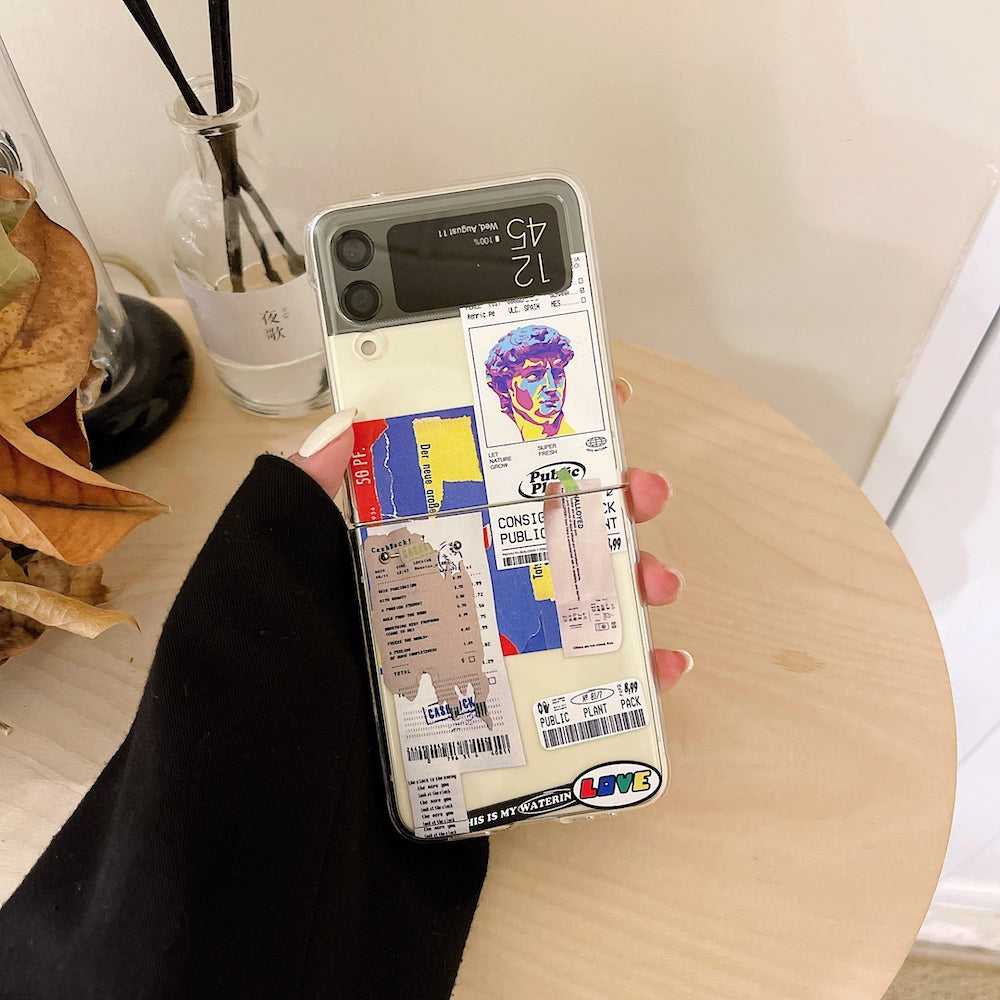 Print Tags Case for Samsung Galaxy Z Flip 4 - Galaxy Z Flip 4 Case