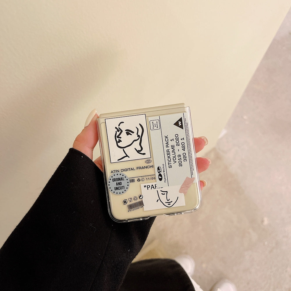 Print Tags Case for Samsung Galaxy Z Flip 4 - Galaxy Z Flip 4 Case