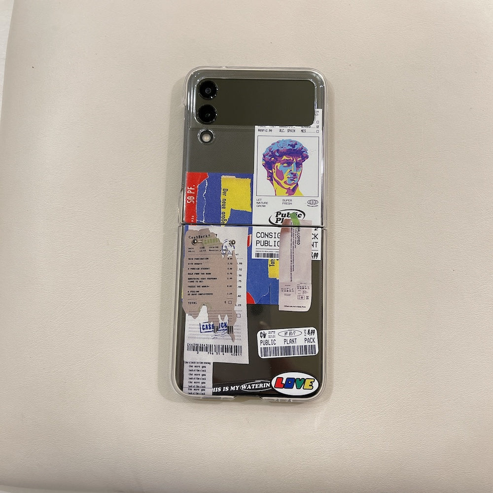 Print Tags Case for Samsung Galaxy Z Flip 4 - Galaxy Z Flip 4 Case