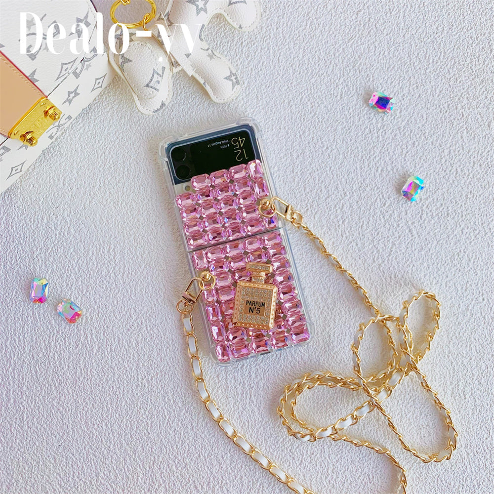 Luxury Long Chain Case for Samsung Galaxy Z Flip 4 - Galaxy Z Flip 4 Case