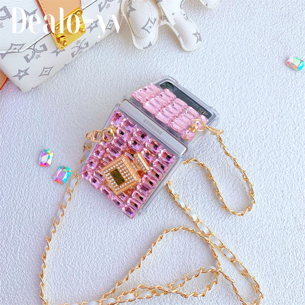 Luxury Long Chain Case for Samsung Galaxy Z Flip 4 - Galaxy Z Flip 4 Case