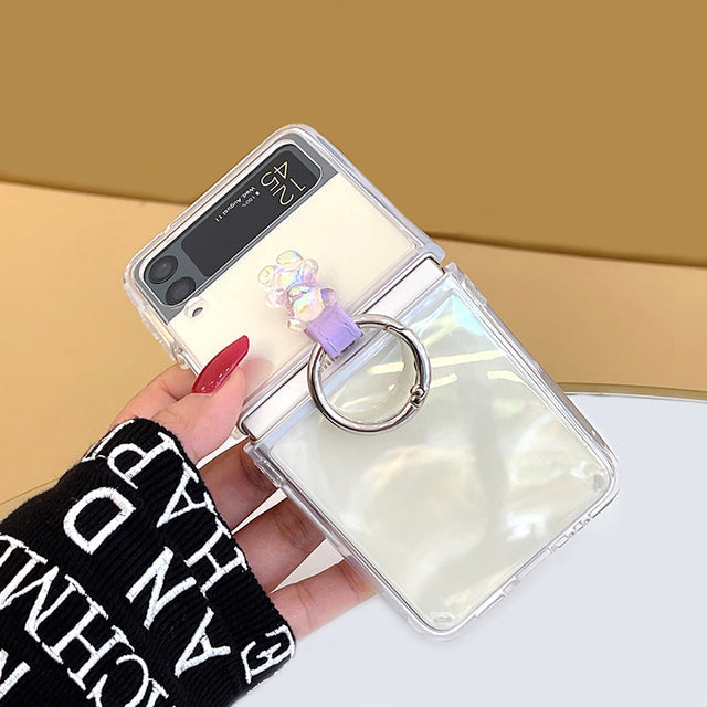 Colorful bear is suitable for Samsung Z Flip 4 - Galaxy Z Flip 4 Case