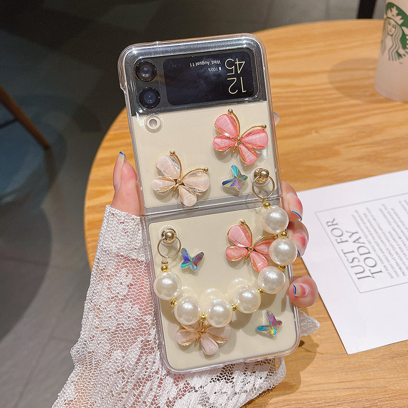 Colorful Crystal Butterfly Case For Samsung Galaxy Z Flip 4 - Galaxy Z Flip 4 Case