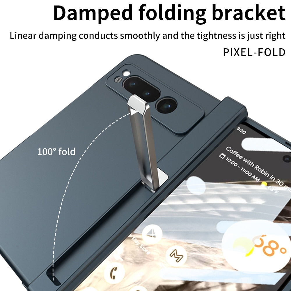 Magnetic Hinge Case With  Screen protector and Holder For Google Pixel Fold