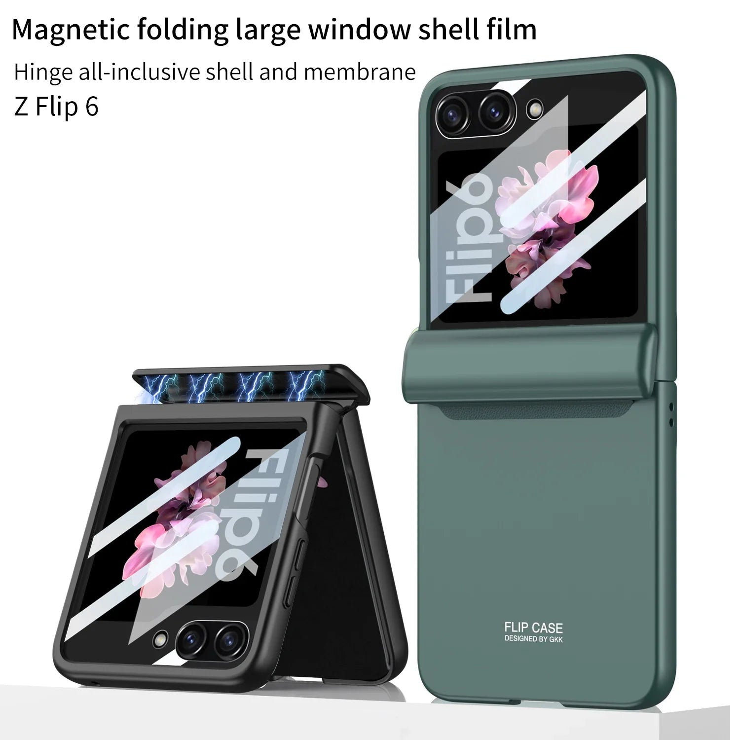 Shockproof Case with Magnetic Hinge Protection for Samsung Z Flip 6 Shockproof Case with Magnetic Hinge Protection for Samsung Z Flip 6