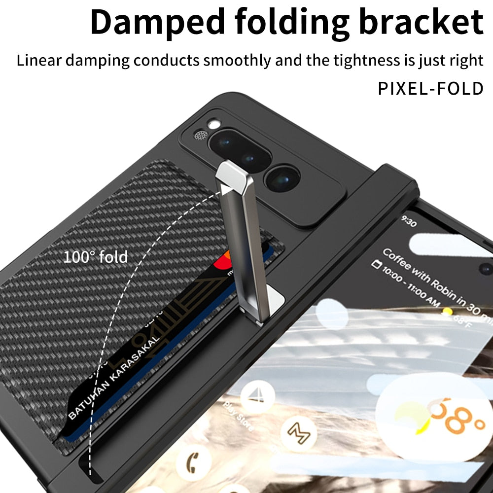 Magnetic Leather Case with Card Slot For Google Pixel Fold