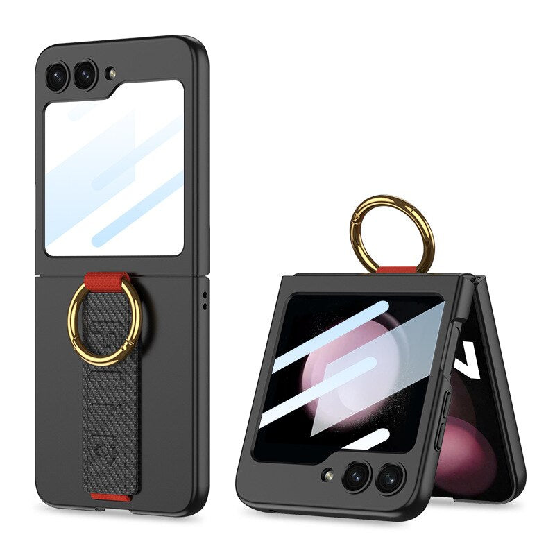 Shockproof Case with Wristband For Samsung Galaxy Z Flip 5