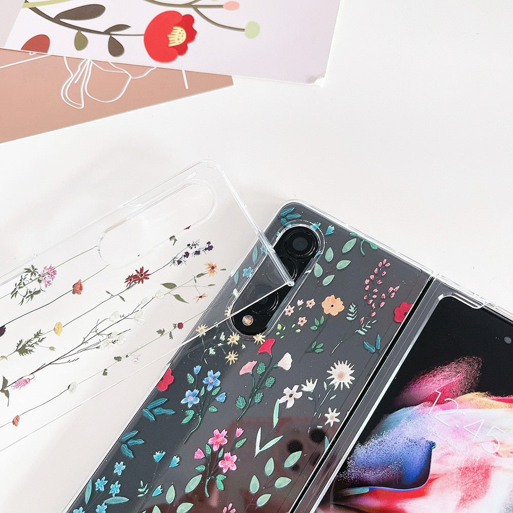 Cute Flowers Case For Samsung Galaxy Z Fold 4