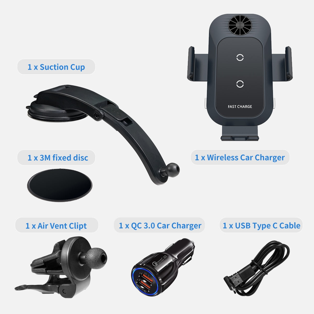 AUTO CLAMPING CAR WIRELESS CHARGER FOR PIXEL SERIES