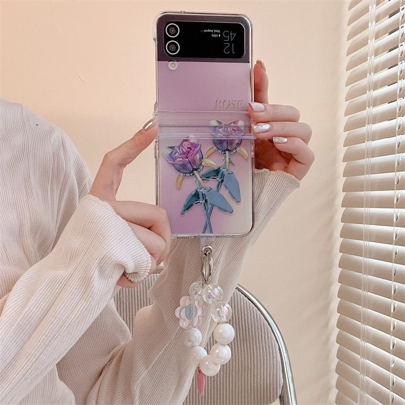 Cute Flower Case For Samsung Galaxy Z Flip 3 & 4