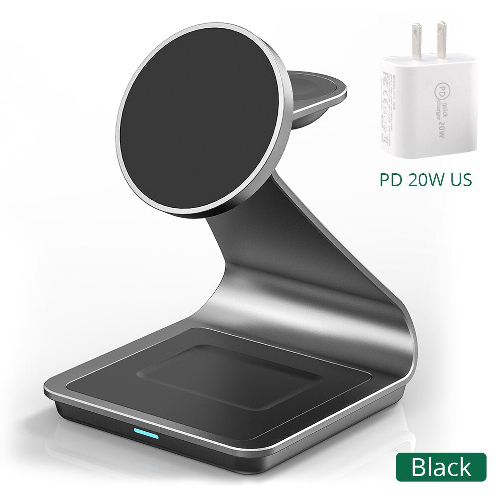 3 in 1 Fast Magnetic Wireless Charger for iPhone - iHive
