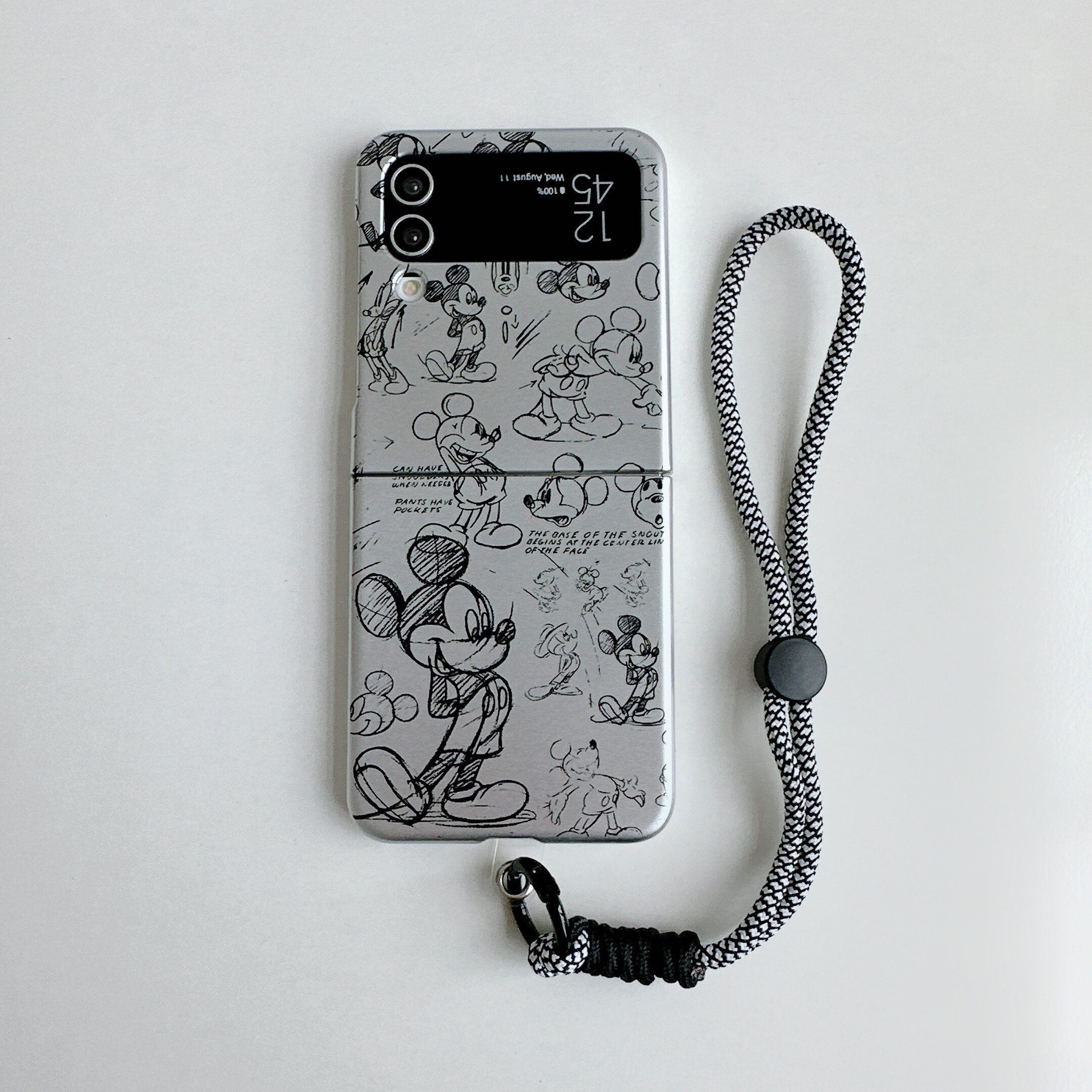 Cartoon case with hand strap for Samsung Galaxy Z Flip