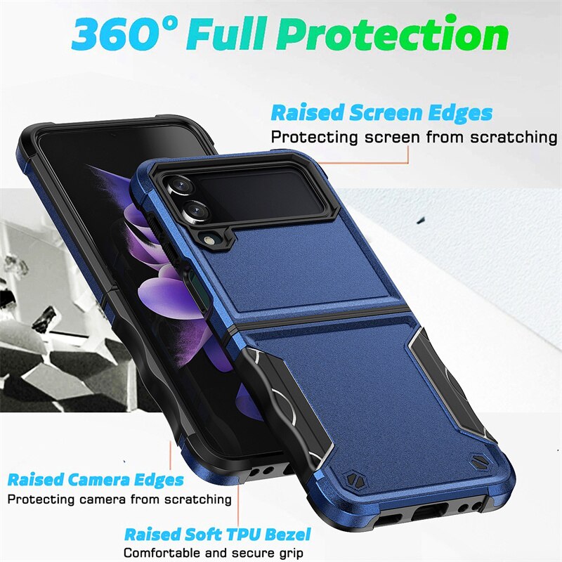 Shockproof Armor Galaxy Z Flip 4 Case - Galaxy Z Flip 4 Case