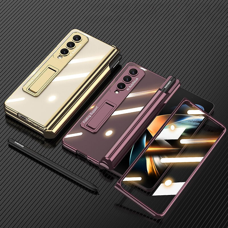 Transparent Case with Pen Holder For Samsung Galaxy Z Fold 4