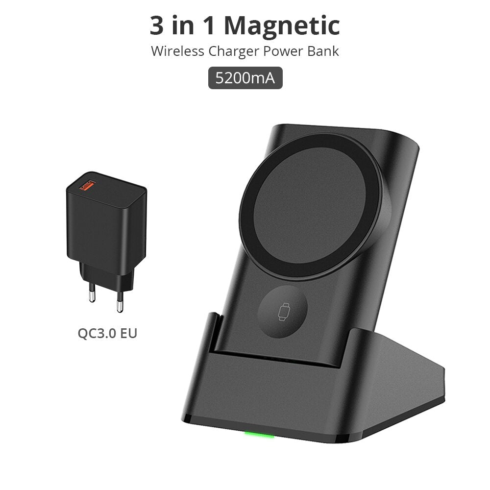 Wireless Magnetic Power Bank 2 in 1 for iPhone & Apple Watch - iHive