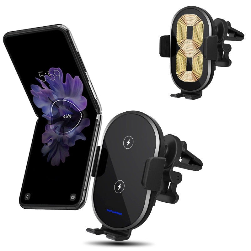 Samsung Z Flip 4 Accessories: Wireless Car Charger/Holder - Galaxy Z Flip 4 Case