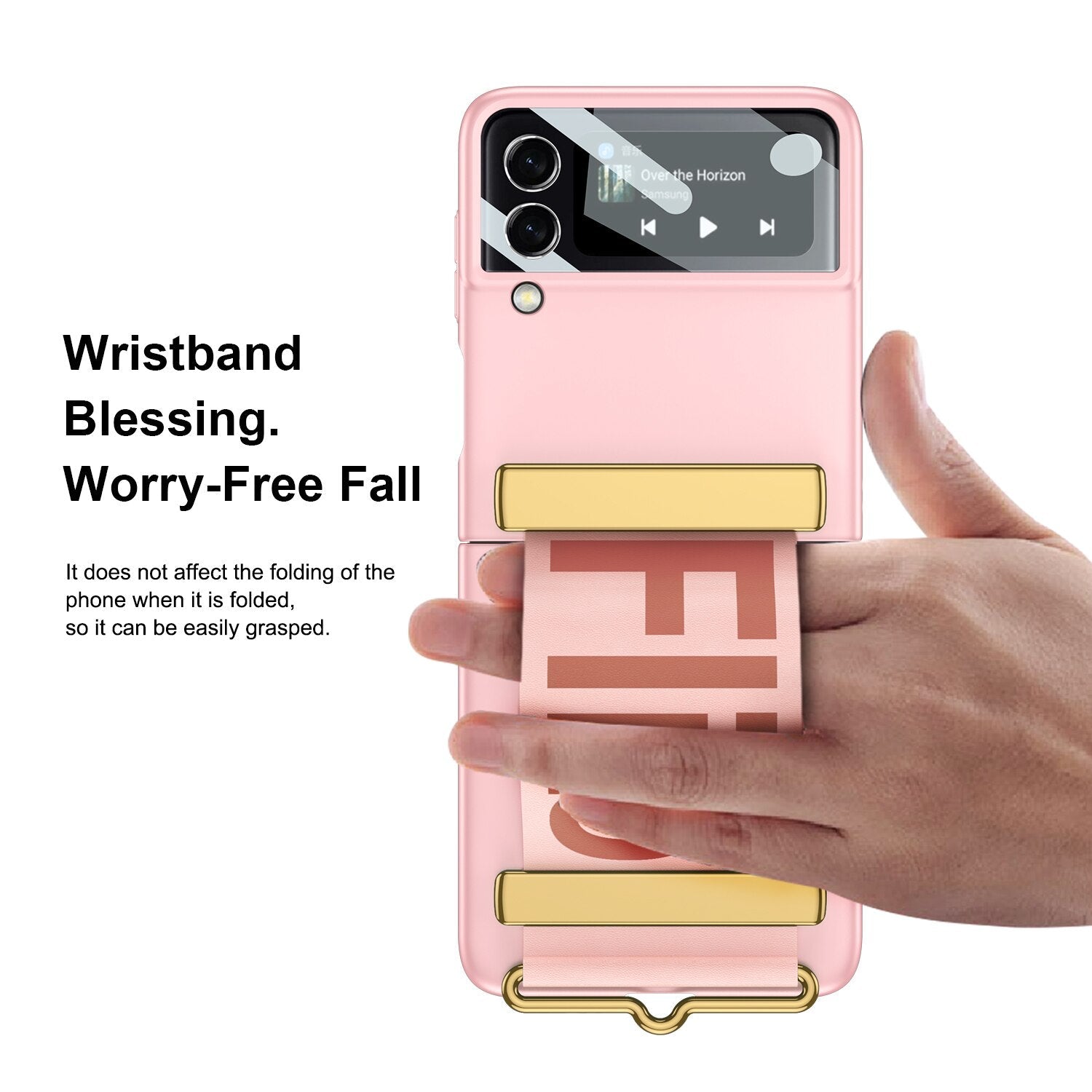 Wristband Bracket Case For Samsung Galaxy Z Flip 4 - Galaxy Z Flip 4 Case
