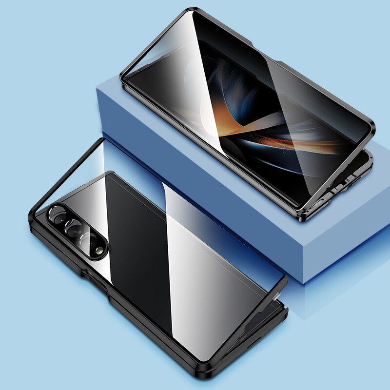 Magnetic Metal Frame Anti-Spy case For Samsung Galaxy Z Fold 4 & 3