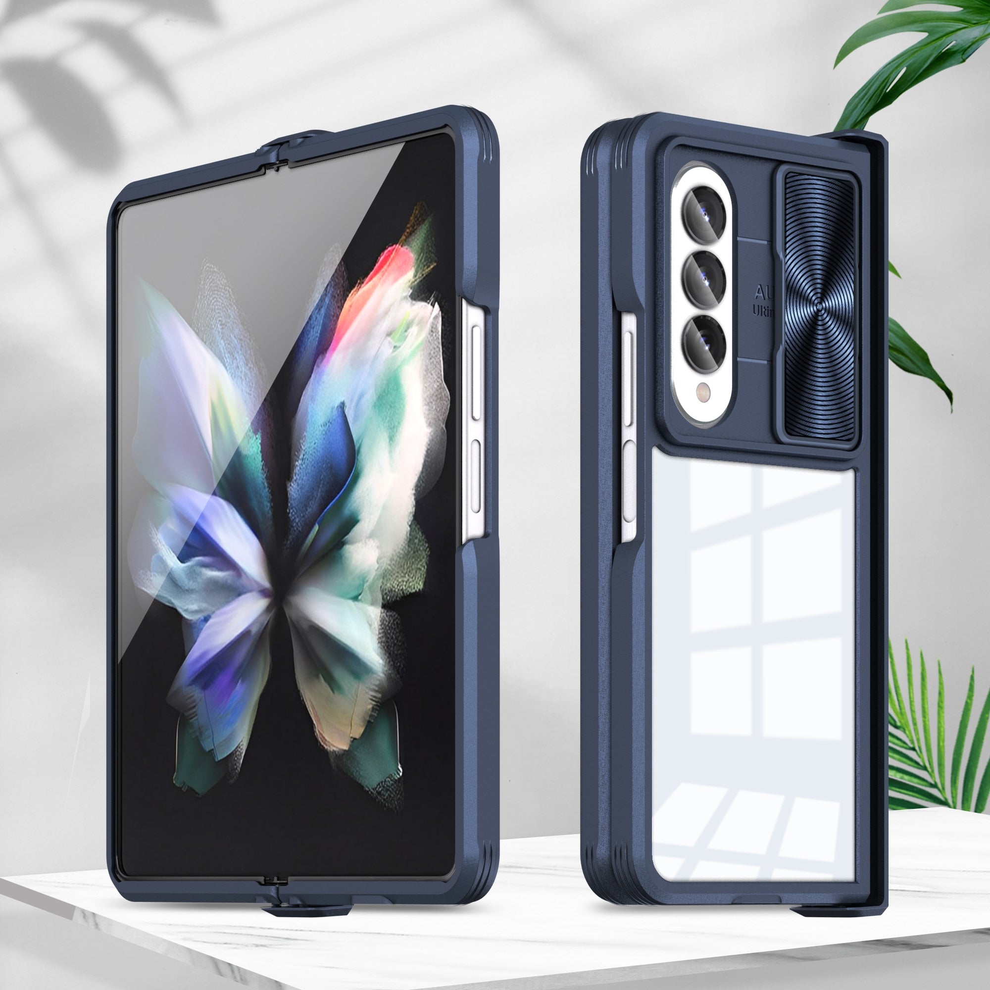 Anti-Drop Clear Case Slide Camera Protection for Samsung Galaxy Z Fold 4