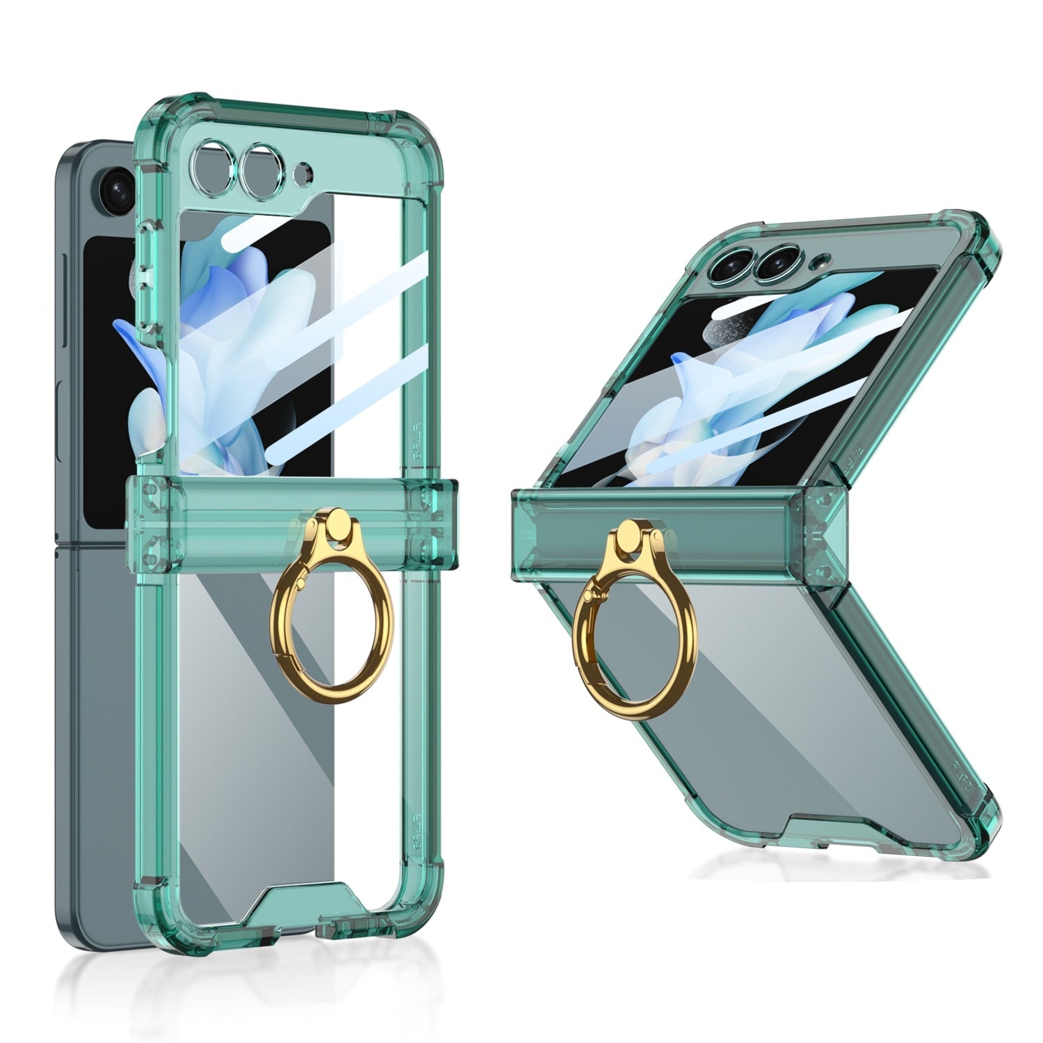 Luxury Hard Case With Ring For Galaxy Z Flip 5