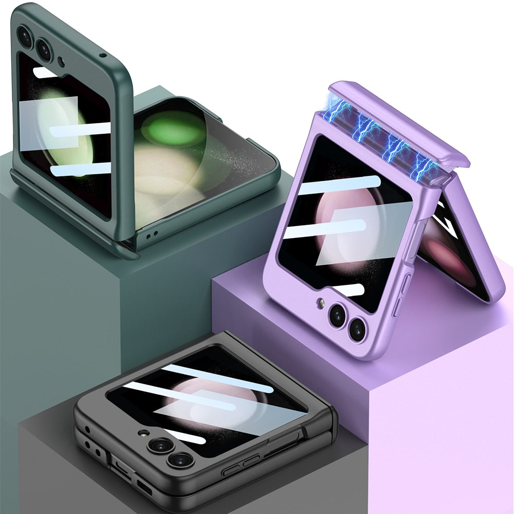Z Flip 5 Case - Retro Cute Transparent Cover