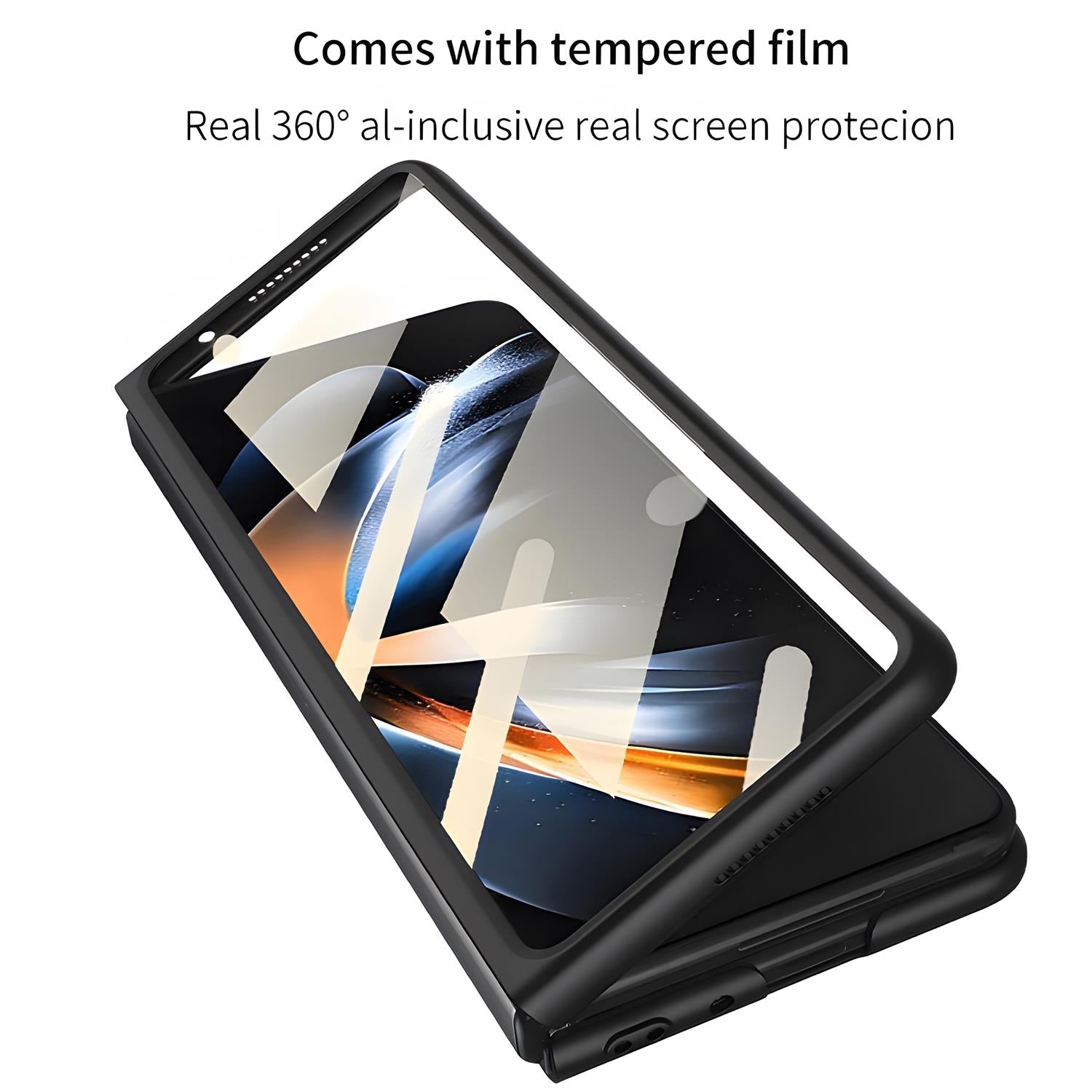 Ultra Thin Shockproof Matte Case with Glass Film For Samsung Galaxy Z Fold 4