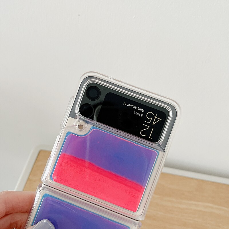 Glitter Neon Phone Case For Samsung Galaxy Z Flip 4 - Galaxy Z Flip 4 Case