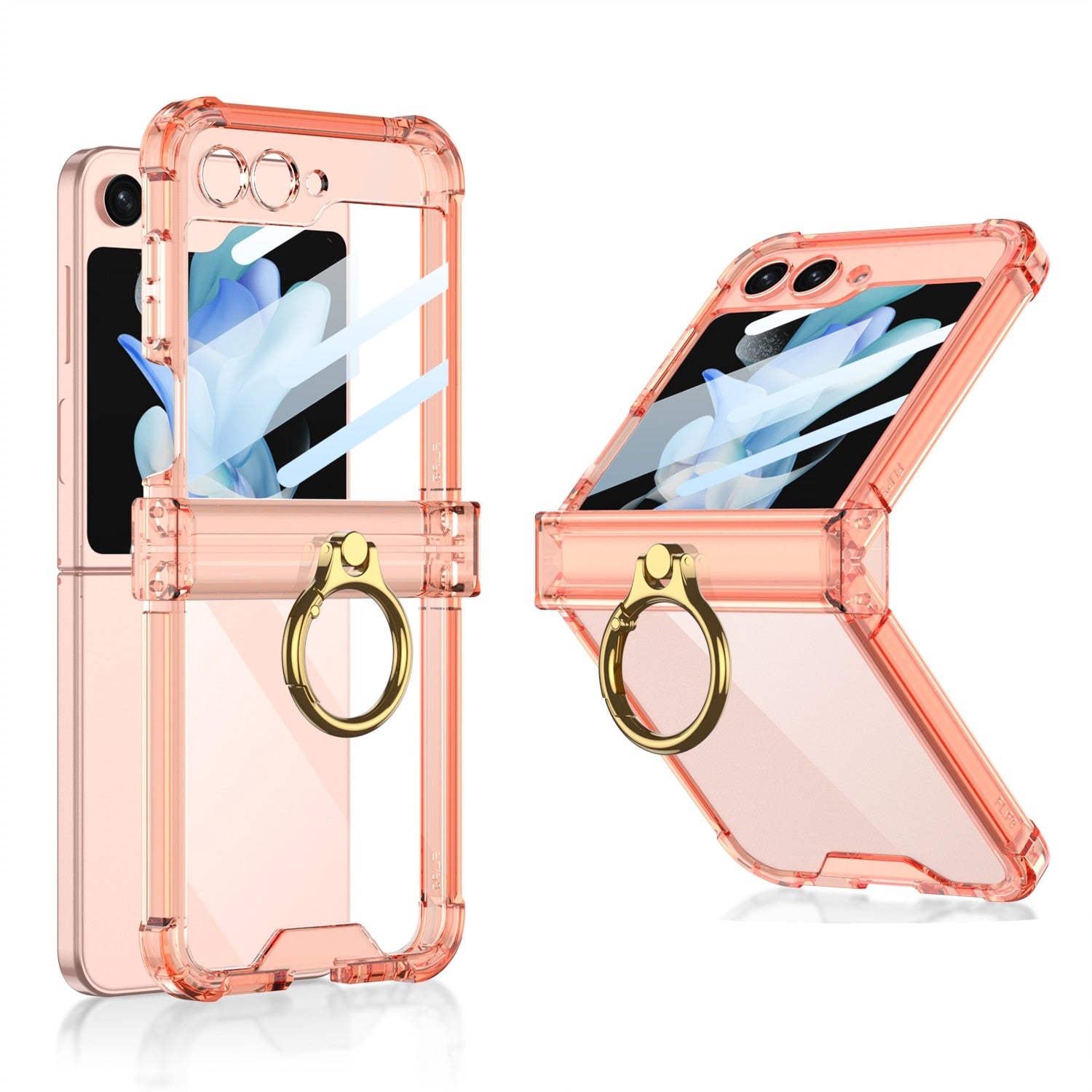 Luxury Hard Case With Ring For Galaxy Z Flip 5