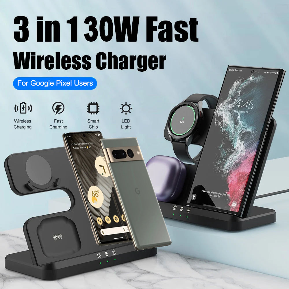 3 in 1 Wireless Charger Stand for Pixel Series