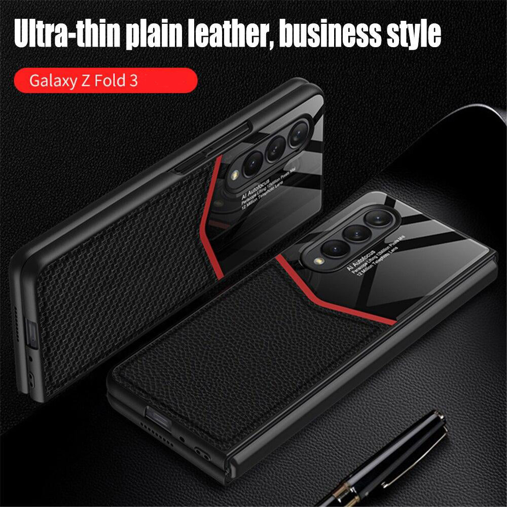 Luxury Leather Cover For Galaxy Z FOLD 4