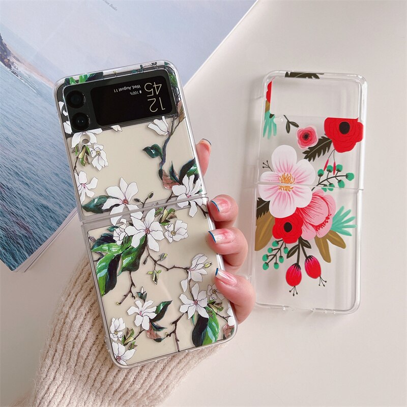 Flower Painting Case For Samsung Galaxy Z Flip 4 - Galaxy Z Flip 4 Case