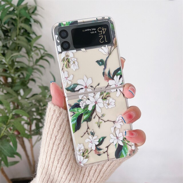 Flower Painting Case For Samsung Galaxy Z Flip 4 - Galaxy Z Flip 4 Case